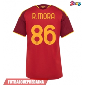 Lacne Ženy Futbalové dres AS Roma Rodrigo Mora #86 2026-27 Krátky Rukáv - Domáci